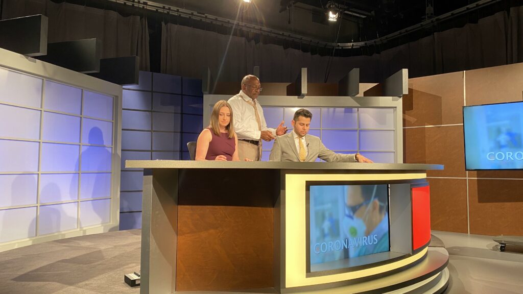 University of Maryland UMTV news broadcast