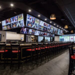 Video wall at Bunzzz sports bar in DC