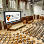 Large LED displays in Princeton University McCosh 50 lecture hall