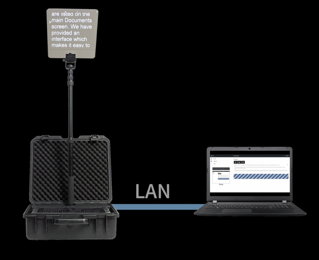 Datavideo TP-800 LAN PC or laptop connection diagram