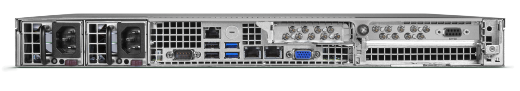 AJA Video Bridge NDI 3G rear view of ports and connections