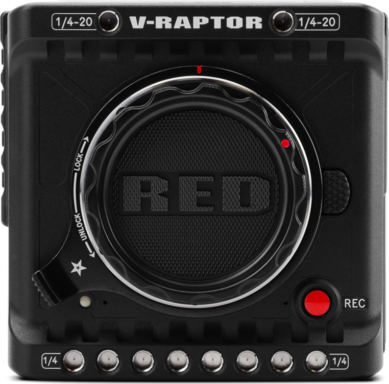 RED V-Raptor camera front view