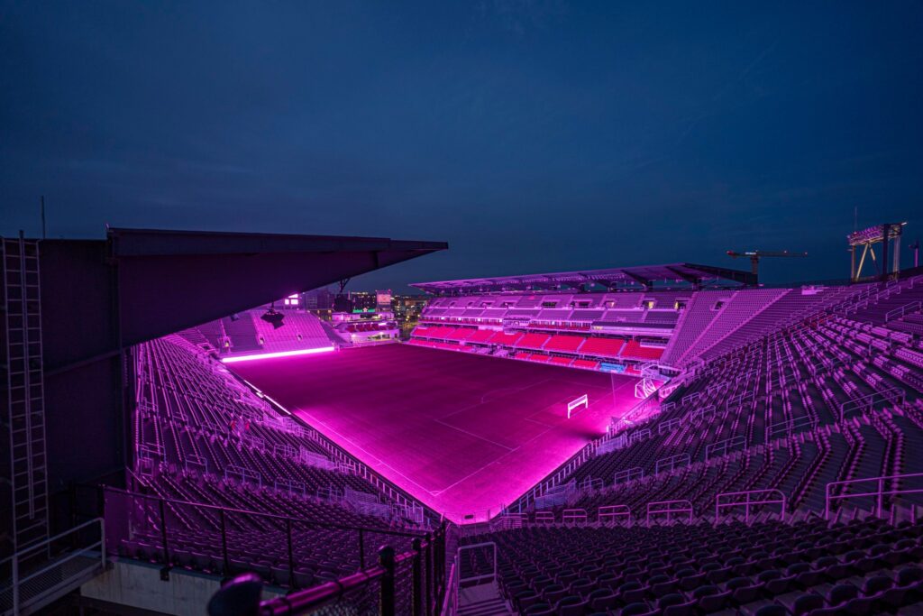 DC United's Audi Field at night