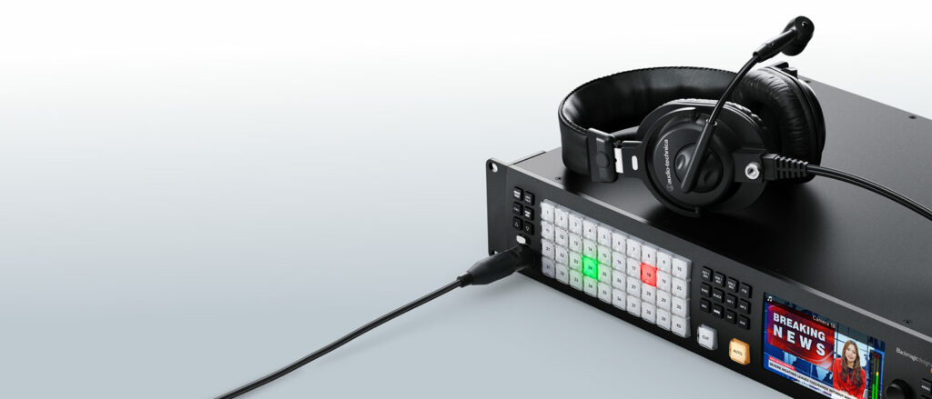 Blackmagic Design ATEM Constellation HD talkback feature