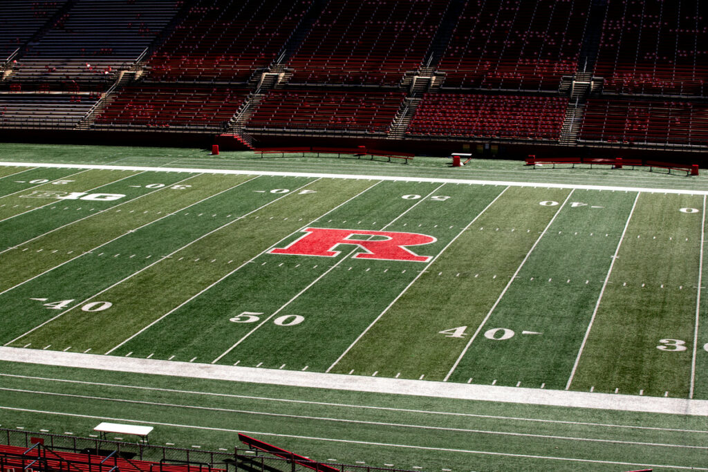 View of the mid-field at Rutgers SHI Stadium