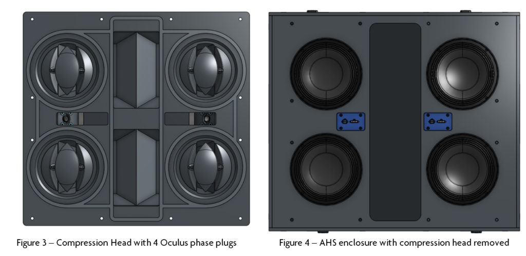 Compression head and Oculus plugs installed and removed