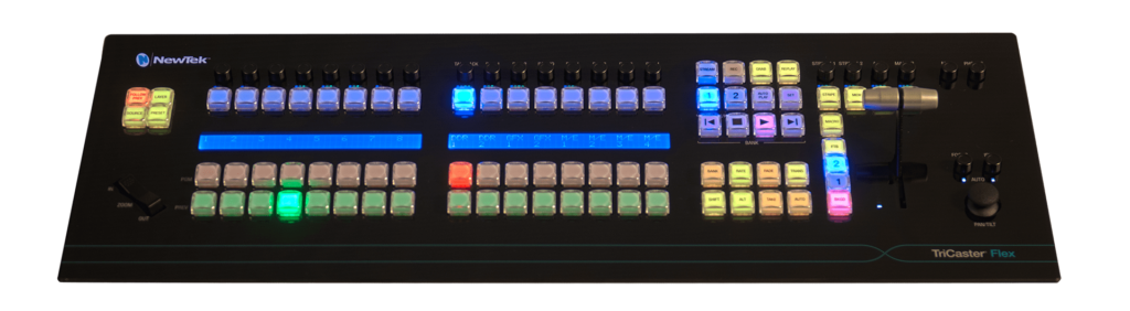 NewTek Flex front overhead view of the panel controls